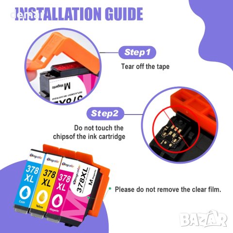 YINGCOLOR Kingjet Kingway 378XL Резервни касети с мастило за Epson 378 378XL - 6 бр, снимка 5 - Консумативи за принтери - 42179712