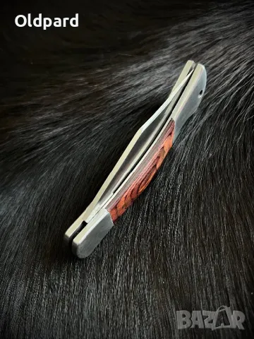 Силен компактен сгъваем ловен нож Linder. (320910), снимка 5 - Ножове - 49116505