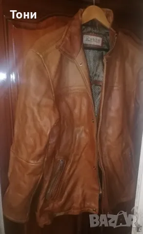 Ново Мъжко Яке Изцяло от Естествена Кожа L, снимка 5 - Якета - 49734702