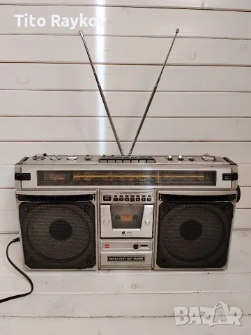 Ретро радиокасетофон Sharp GF-8585 (Boombox) – Напълно работещ