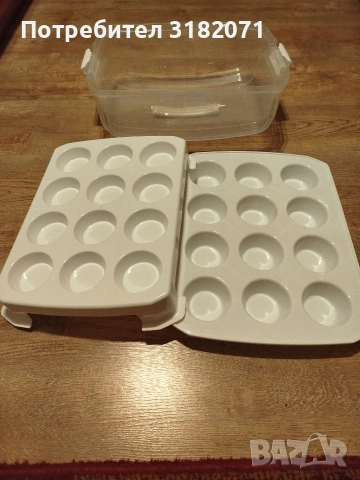 Кутия с дръжка,за съхранение/транспортиране на кексчета, снимка 5 - Форми - 52991390