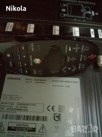 Продавам/Бартер 65 Инча QLED Телевизор Samsung GQ65Q60RGT 4K Ultra HD Smart TV , снимка 3 - Телевизори - 50524708