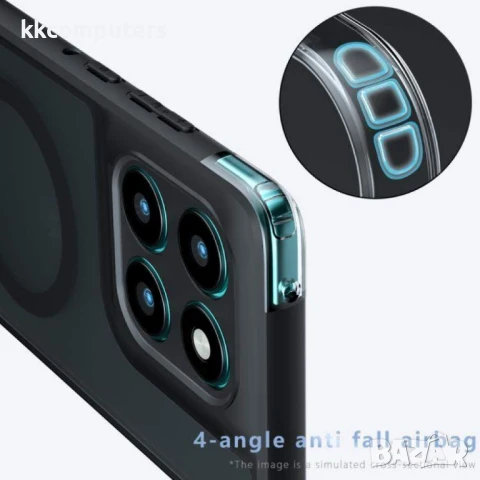 Motorola Edge 60 Pro – Хибриден PC + TPU Удароустойчив Калъф с MagSafe и Протектор, снимка 3 - Калъфи, кейсове - 50858998