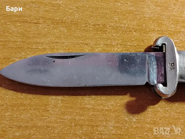 Стар ловен сгъваем нож,ножка DABO/INOX, снимка 9 - Колекции - 50180884