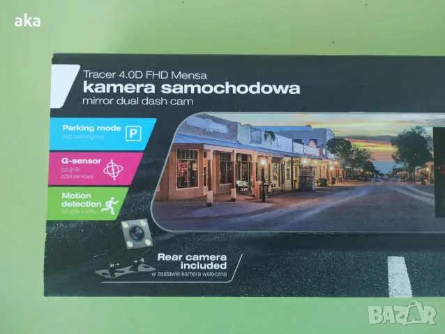 Видеорегистратор тип огледало Tracer Mensa, Full HD, 4.0" екран, комплект от 2 камери 3г.гаранция, снимка 5 - Други - 47608843
