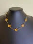 Златно дамско колие с 10 детелини от тигрово око, Van Cleef & Arpels, снимка 1