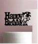 Happy Birthday sonic соник пластмасов черен топер украса за торта рожден ден, снимка 2