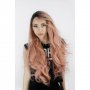 Дълга на вълни розова лейс фронт перука Аврил, снимка 1 - Аксесоари за коса - 27920357