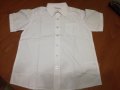 Нова бяла риза Джордж George с къс ръкав размер 7/8г, 122/128см, снимка 1 - Детски ризи - 34170048