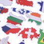 50 бр. стикери знамена на държави , знаме държава