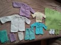Ръчно плетени дрешки за новородено, снимка 1 - Комплекти за бебе - 36646430