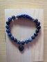 Ново! Гривна с естествени камъни - Содалит, снимка 2