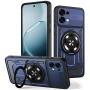 Магнитен Калъф за Oppo A6 Pro 5G / 4G с Въртяща се Стойка - TPU+PC, Военна защита, 6 цвята, снимка 3