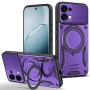 Магнитен Калъф за Oppo A6 Pro 5G / 4G с 360° Стойка - TPU+PC, Военна защита, 6 цвята, снимка 5