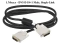 Кабел за монитор DVI-D - DVI-D 18+1 и 24+1 (нови), снимка 2