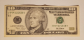 10 долара САЩ 2001 Старият вариант ,, ГОЛЯМА ГЛАВА "  , банкнота от Америка , снимка 1 - Нумизматика и бонистика - 44768158