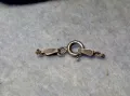 СТАРА СРЕБЪРНА ЗАКОПЧАЛКА СРЕБРО 925 ITALY КАРАБИНКА За ДАМСКИ ЛАНЕЦ ГРИВНА КОЛИЕ ВЕРИЖКА 49913, снимка 7