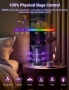 Електрически убиец на насекоми Meoligr, 2 в 1, UV лампа за комари 4200 V с LED светлина, безвкусен , снимка 6