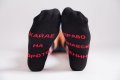 3/4 Модел чорапи с шевица в черен цвят и надпис "Хайде на хорото право дунавско еленино", снимка 2