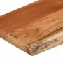 vidaXL Стенен рафт, 70x30x3,8 см, правоъгълен, масив акация, жив ръб, снимка 7