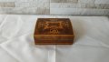 Стара дървена кутия за бижута - украсена с фурнир, снимка 5