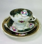Japanese  Circa 1908-1921 Gilded Moriage Hand Painted Tea Cup & Saucer Trio Код P1610, снимка 2