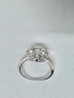 Сребърен пръстен с мойсанит (Диамант) 2 карата, снимка 9
