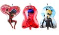 3 вида голям Калинката miraculous ladybug фолио фолиев балон хелий или въздух, снимка 1 - Други - 23132017