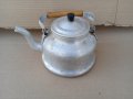 Стар алуминиев чайник български, снимка 4