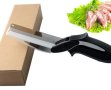 Ножица 2 в 1 за зеленчуци и месо Clever Cutter / Това е ножица и дъска в едно.