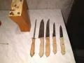 Ножове Метеор нови 4броя и масат за точене има стативе  за поставяне, снимка 1