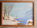 Картина масло върху платно подписана 1977 , снимка 1