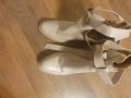 Бежови боти естествена кожа 40 номер, снимка 4