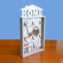 1348 Декоративна дървена къщичка за ключове HOME кутия органайзер, снимка 5