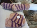 Ръчно плетени дамски чорапи от вълна размер 41, снимка 1 - Дамски чорапи - 39681916