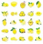 50 бр лимон лимони самозалепващи лепенки стикери за украса декор картонена торта ръчна изработка, снимка 3