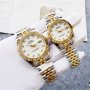Дамски часовник Rolex Lady-Datejust Gold/White с автоматичен механизъм, снимка 4