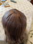 Качествена гъста светло кестеняво пепелен цвят перука, снимка 8