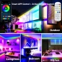 5 м външна RGB+IC LED лента, приложение/дистанционно, IP68, снимка 5