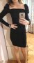 Нови! Дамска черна зимна рокля фино плетиво с дълъг ръкав S-XL, снимка 4