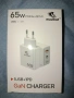 Бързо универсално зарядно 65W USB Type-С / USB Type-A за Лаптоп Таблет, снимка 3