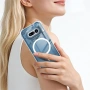 IMAK Магнитен Прозрачен Калъф за Nothing Phone (4a) - TPU, Airbag, Повдигнати ръбове, снимка 4