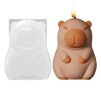 3d Капибара Capybara 2 размера силиконов молд форма фондан шоколад гипс свещ смола, снимка 1