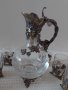 Руски сребърни чаши с кана-сребро 84 и кристал, снимка 4