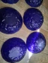 Синьо стъкло 6 бр. купучки/ на ягоди/, снимка 15
