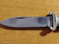 Стар ловен сгъваем нож,ножка DABO/INOX, снимка 9
