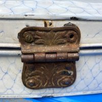 Стара емайлирана кутия за хляб 1900г, снимка 6 - Антикварни и старинни предмети - 42854416