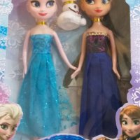 Кукли на Елза и Анна в комплект с фигурка на Олаф - Замръзналото кралство (Frozen), снимка 1 - Кукли - 40734745