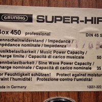 Тонколони Grundig Super hifi box 450 professional, снимка 11 - Тонколони - 39930110