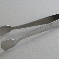 Фина стара метална щипка за бучки захар, 12 см, запазена, снимка 2 - Прибори за хранене, готвене и сервиране - 42261625